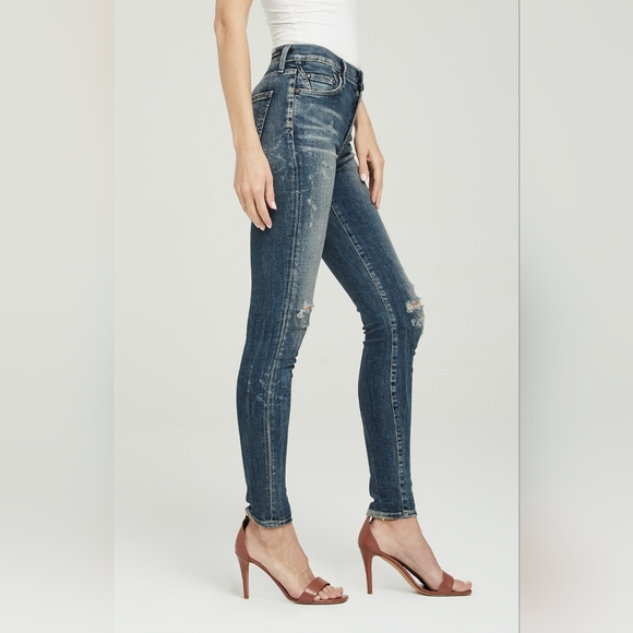 Citizens of Humanity - Rocket High Rise Skinny Indie Distressed Size 26 - Picture 3 of 16